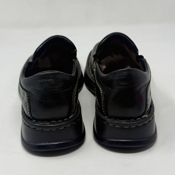 Born Mayflower Loafer Womens 7.5 Black Leather Slip On Casual Comfort Shoes - Picture 11 of 16
